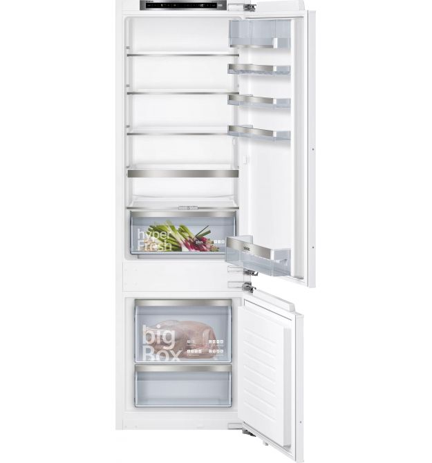 Siemens Siemens Ref built-in with bottom freezer, 177x55x55, ref-212L, freez.-64L, 2doors, E, ST, white