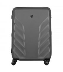 Wenger Чемодан, Motion, средний, пластик, 4 колеса, серый