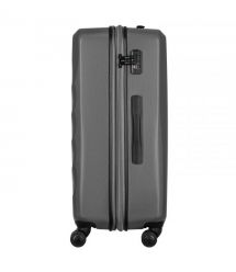 Wenger Чемодан, Motion, средний, пластик, 4 колеса, серый