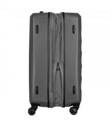 Wenger Чемодан, Motion, средний, пластик, 4 колеса, серый