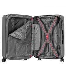 Wenger Чемодан, Motion, средний, пластик, 4 колеса, серый