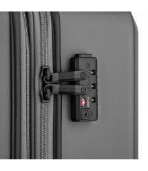 Wenger Чемодан, Motion, средний, пластик, 4 колеса, серый