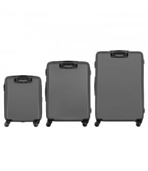 Wenger Набір валіз Wenger, Motion 3 в 1, (S,M,L), пластик, 4 колеса, сірий