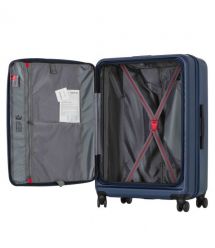 Wenger Валіза Wenger Skyon Hardside Large, велика, полікарбонат, TSA, 4 колеса, розширення, темно-синій