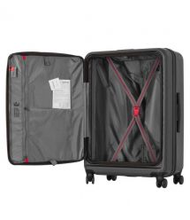 Wenger Валіза Wenger Skyon Hardside Large, велика, полікарбонат, TSA, 4 колеса, розширення, сірий