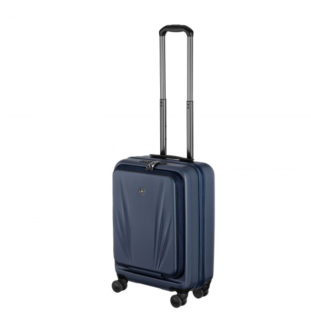Wenger Валіза Wenger Skyon Hardside Carry-On, мала, з відсіком для н/б 16", полікарбонат, TSA, 4 колеса, розширення, USB, синій