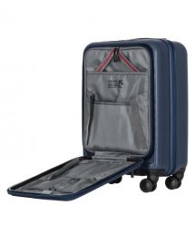Wenger Валіза Wenger Skyon Hardside Carry-On, мала, з відсіком для н/б 16", полікарбонат, TSA, 4 колеса, розширення, USB, синій