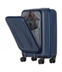 Wenger Валіза Wenger Skyon Hardside Carry-On, мала, з відсіком для н/б 16", полікарбонат, TSA, 4 колеса, розширення, USB, синій