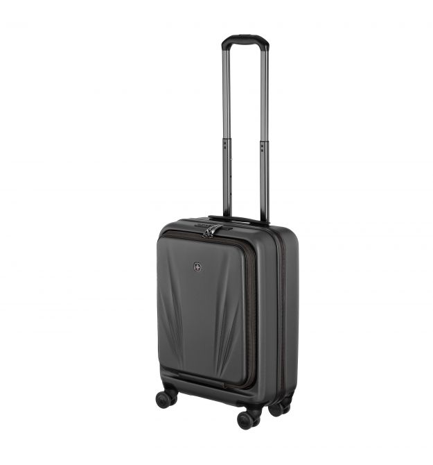 Wenger Валіза Wenger Skyon Hardside Carry-On, мала, з відсіком для н/б 16", полікарбонат, TSA, 4 колеса, розширення, USB, сірий
