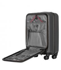 Wenger Валіза Wenger Skyon Hardside Carry-On, мала, з відсіком для н/б 16", полікарбонат, TSA, 4 колеса, розширення, USB, сірий