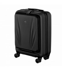 Wenger Валіза Wenger Skyon Hardside Carry-On, мала, з відсіком для н/б 16", полікарбонат, TSA, 4 колеса, розширення, USB, чорний