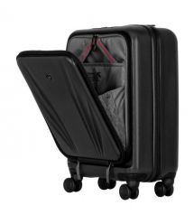 Wenger Валіза Wenger Skyon Hardside Carry-On, мала, з відсіком для н/б 16", полікарбонат, TSA, 4 колеса, розширення, USB, чорний