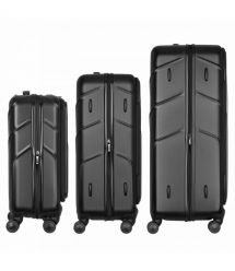 Wenger Набір валіз Wenger Amplix Hardside, полікарбонат, (S+M+L), TSA, 4 колеса, EXP, чорний