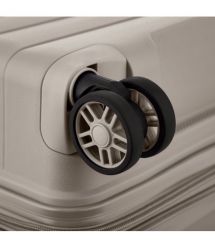 2E Чемодан, Aero, полипропилен, средний, 63/78 л, TSA, 4 колеса, EXP, серо-коричневый