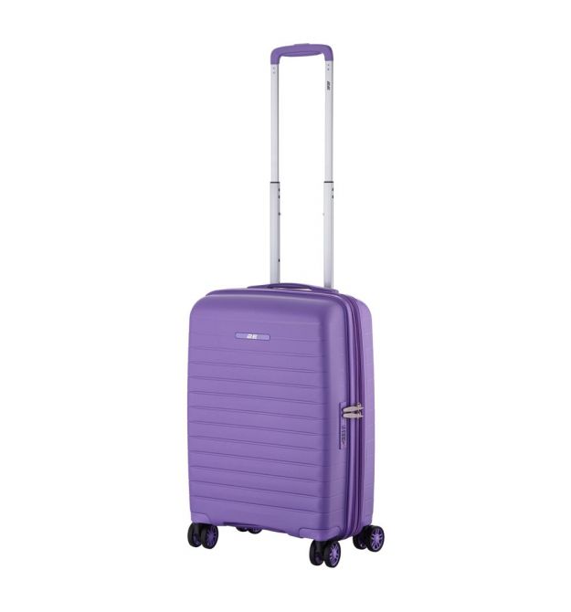 2E Чемодан, Aero, полипропилен, малый, 35/44 л, TSA, 4 колеса, EXP, лавандовый