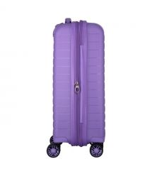 2E Чемодан, Aero, полипропилен, малый, 35/44 л, TSA, 4 колеса, EXP, лавандовый