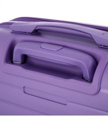 2E Чемодан, Aero, полипропилен, малый, 35/44 л, TSA, 4 колеса, EXP, лавандовый