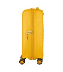 2E Чемодан, Aero, полипропилен, малый, 35/44 л, TSA, 4 колеса, EXP, янтарно-желтый