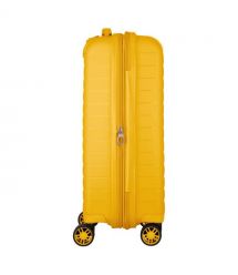 2E Чемодан, Aero, полипропилен, малый, 35/44 л, TSA, 4 колеса, EXP, янтарно-желтый