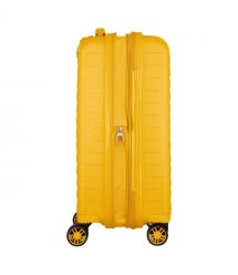 2E Чемодан, Aero, полипропилен, малый, 35/44 л, TSA, 4 колеса, EXP, янтарно-желтый
