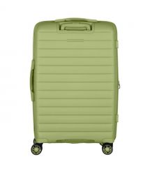 2E Чемодан, Aero, полипропилен, средний, 63/78 л, TSA, 4 колеса, EXP, оливково-зеленый