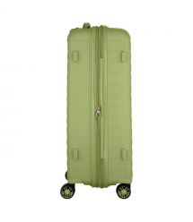 2E Чемодан, Aero, полипропилен, средний, 63/78 л, TSA, 4 колеса, EXP, оливково-зеленый