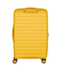 2E Чемодан, Aero, полипропилен, средний, 63/78 л, TSA, 4 колеса, EXP, янтарно-желтый