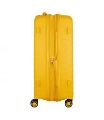 2E Чемодан, Aero, полипропилен, средний, 63/78 л, TSA, 4 колеса, EXP, янтарно-желтый