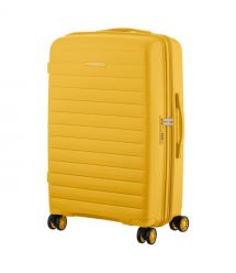 2E Чемодан, Aero, полипропилен, средний, 63/78 л, TSA, 4 колеса, EXP, янтарно-желтый
