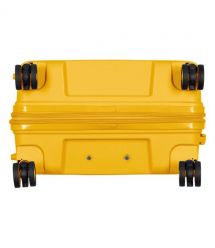 2E Чемодан, Aero, полипропилен, средний, 63/78 л, TSA, 4 колеса, EXP, янтарно-желтый