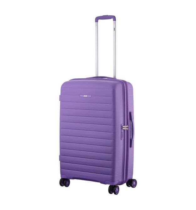 2E Чемодан, Aero, полипропилен, средний, 63/78 л, TSA, 4 колеса, EXP, лавандовый