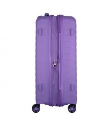 2E Чемодан, Aero, полипропилен, средний, 63/78 л, TSA, 4 колеса, EXP, лавандовый