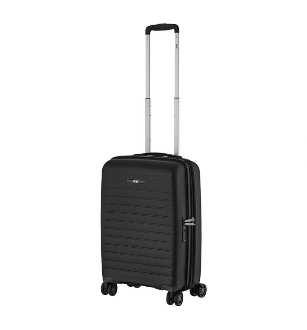 2E Чемодан, Aero, полипропилен, малый, 35/44 л, TSA, 4 колеса, EXP, черный