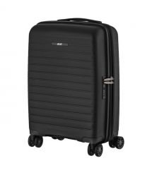 2E Чемодан, Aero, полипропилен, малый, 35/44 л, TSA, 4 колеса, EXP, черный