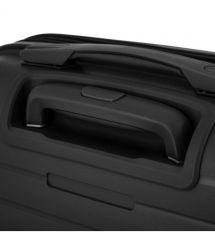 2E Чемодан, Aero, полипропилен, малый, 35/44 л, TSA, 4 колеса, EXP, черный