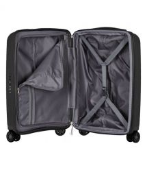 2E Чемодан, Aero, полипропилен, малый, 35/44 л, TSA, 4 колеса, EXP, черный