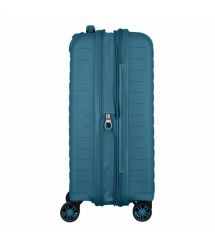 2E Чемодан, Aero, полипропилен, малый, 35/44 л, TSA, 4 колеса, EXP, синий