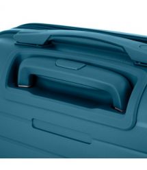 2E Чемодан, Aero, полипропилен, малый, 35/44 л, TSA, 4 колеса, EXP, синий