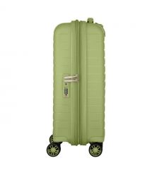 2E Чемодан, Aero, полипропилен, малый, 35/44 л, TSA, 4 колеса, EXP, оливково-зеленый