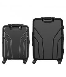 Wenger Набір валіз Wenger Amplix Hardside, полікарбонат, (S+M), TSA, 4 колеса, EXP, чорний