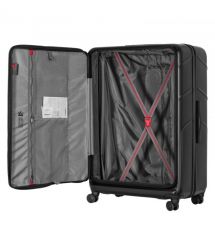 Wenger Валіза Wenger Amplix Hardside Large, велика, полікарбонат, TSA, 4 колеса, розширення, чорний