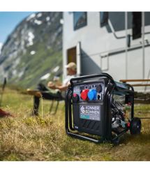 Könner & Söhnen Генератор инверторный бензиновый KS 8100iE 1/3 ATSR 230/400В 8/8.5кВт АВР(ATS) электростартер 68кг