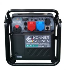 Könner & Söhnen Генератор инверторный бензиновый KS 8100iE 1/3 ATSR 230/400В 8/8.5кВт АВР(ATS) электростартер 68кг