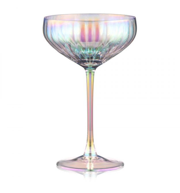 ARDESTO Набор бокалов для шампанского Black Mars 310мл, 2шт, стекло, прозрачный