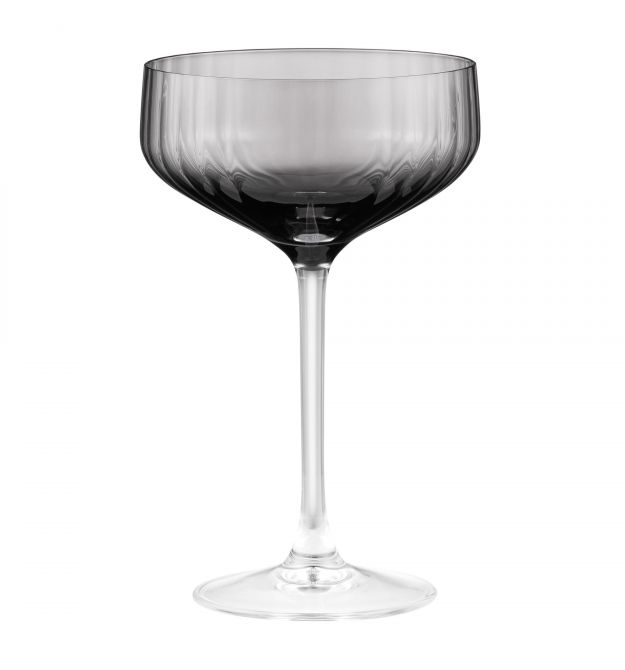 ARDESTO Набор бокалов для шампанского Black Mars 330мл, 2шт, стекло, серый