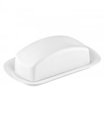 ARDESTO Масленка, 20.3х12.7х6.4см, фарфор, белый