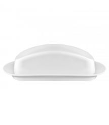 ARDESTO Масленка, 20.3х12.7х6.4см, фарфор, белый