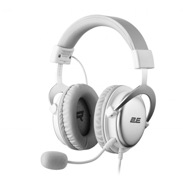 2E Gaming Гарнитура игровая HG355, 7.1, mini-jack/dual 3.5мм/USB-A, 1.5/1.5/0.2м, белый