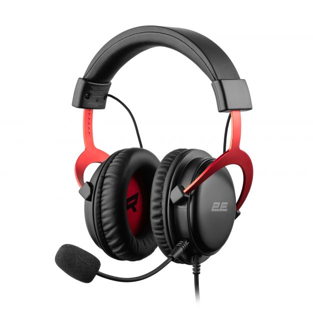 2E Gaming Гарнитура игровая HG355, 7.1, mini-jack/dual 3.5мм/USB-A, 1.5/1.5/0.2м, черный