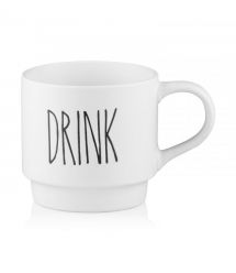 ARDESTO Набор чашек на подставке, 4шт., 320мл, керамика, металл, белый